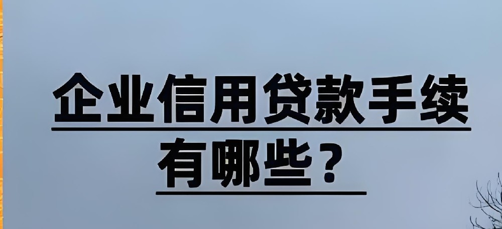 「企业信用贷款」银行旗下正规贷款产品，征信花能下款吗？放款多久到账？