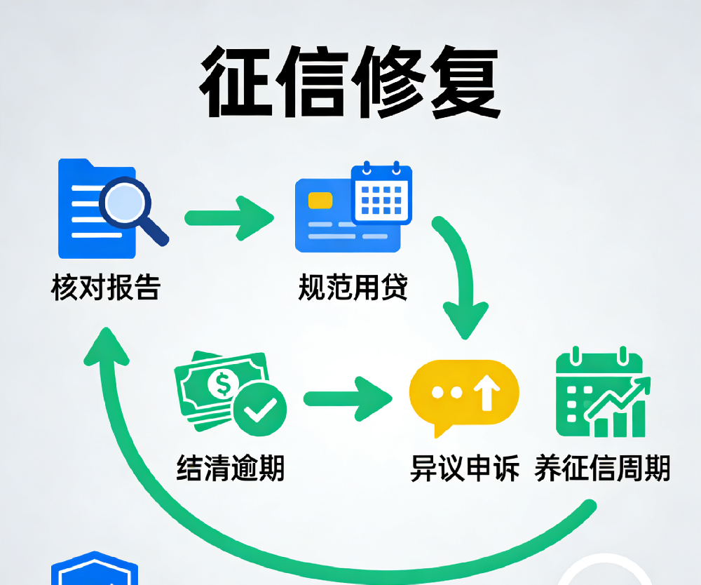法人征信花了如何补救？3步修复法，30-90天重启企业贷款通道！