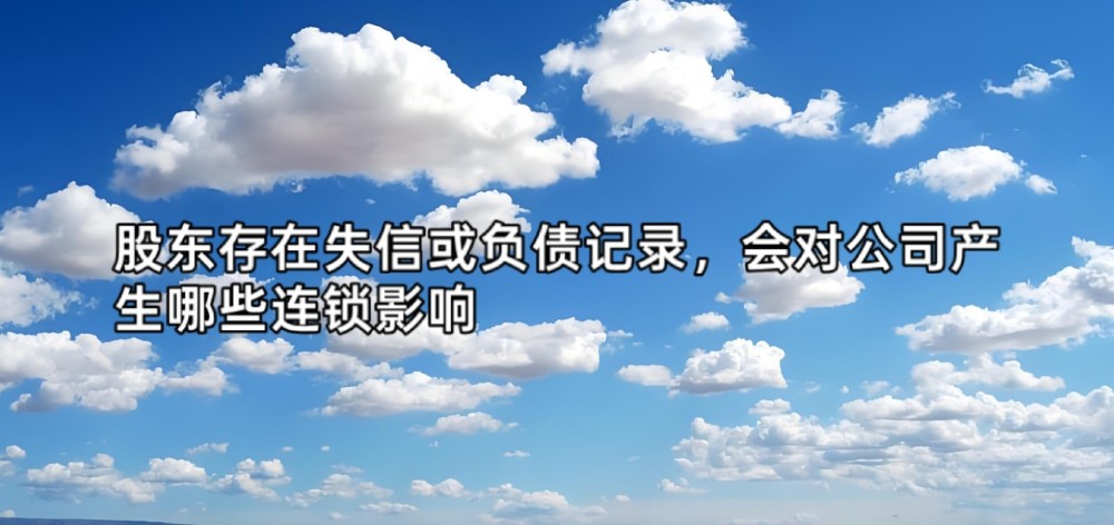 股东存在失信或负债记录，会对公司产生哪些连锁影响